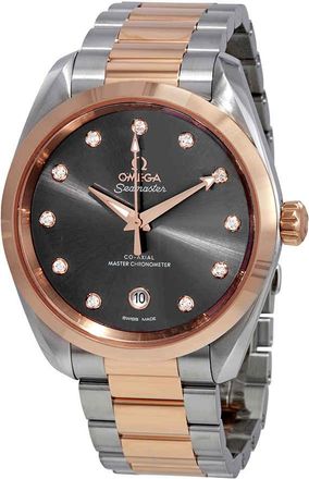 Omega Seamaster Aqua Terra Glossy Grey Diamond Dial 38 mm Watch 220.20.38.20.56.001