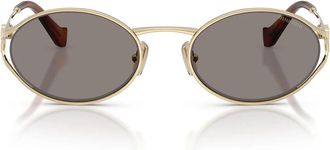 Miu Miu Sunglasses Mu52 Y Zvn80 Q Pale Gold/Dark Gray Women