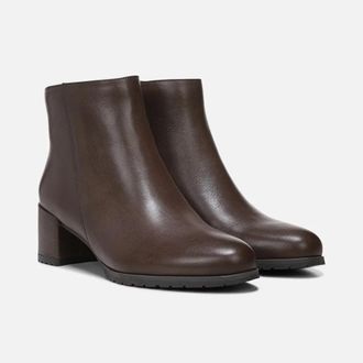 Naturalizer Bay Boots Womens US Chocolate Leather Waterproof Booties GAL628