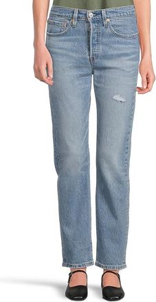 Levi's 501 Jeans For Women Womens Jeans Historically Blue : 25 30, Cotton/Denim