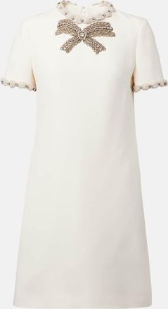 Valentino Miniabito in lana e seta con decorazioni