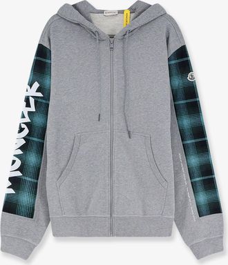 Moncler Felpa con zip e cappuccio in cotone - MONCLER - gender_Man