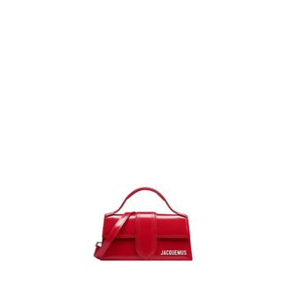 Jacquemus Handbags, female, Red, Size: ONE SIZE Red Leather Crossbody Bag