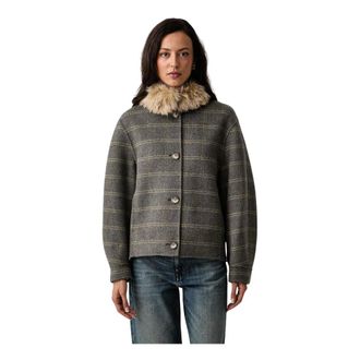 Twinset Giacca corta a quadri - - Jackets - Donna - Grigio - S