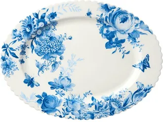 Certified International Gabrielle Blue Oval Platter