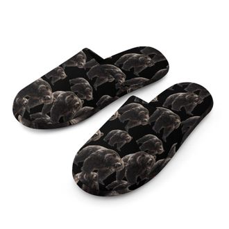 Generic Grizzlies Bear Mens Cozy Memory Foam Slippers Warm Cotton House Shoes Comfy Slipper for Indoor Outdoor