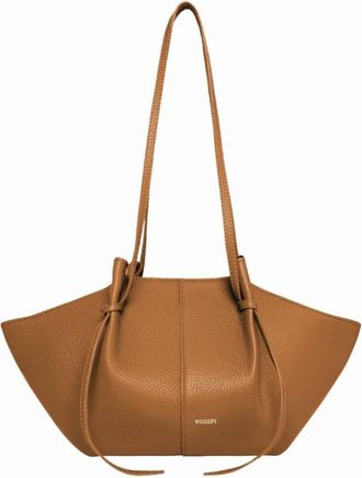 Yuzefi Mochi Schoudertas - Dames - Schoudertassen - Bruin - ONE Size - Leer - Tassen