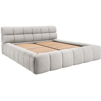Vente-Unique Pascal Morabito - Letto con contenitore 180 x 200 cm Tessuto Grigio - forvik di