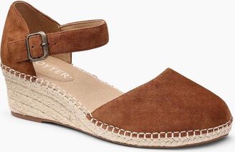 Hotter Womens Pacific II Womens Espadrille Wedges - Brown - Size: 7.5