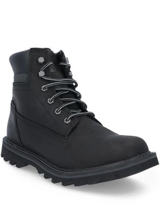 CAT lace-up leather hiking boots - Black