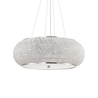 Netlighting Pasha 14 Light Ceiling Pendant Chrome in Grey