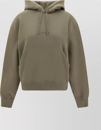 Saint Laurent logo print regular fit hoodie