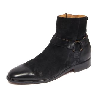 Moma Ankle Boots, male, Black, 6 UK, Vintage Effect Suede Boot