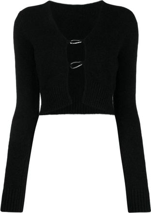 Heron Preston Open Cardigan Vest - Dames - Longsleeves - Zwart - M - Tops
