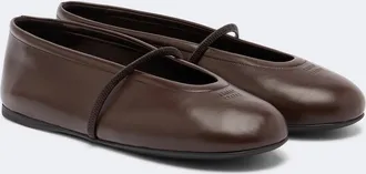 Miu Miu Bailarinas Mary Jane de piel