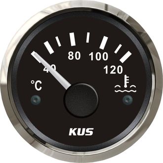 OEM Medidor De Temperatura Del Agua A Prueba De Agua, 40-120 &deg;c, Retroiluminado, 12 V/24 V, 52 Mm