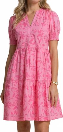 Southern Tide Mina Printed Dress In Sea Pink