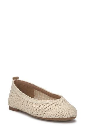 Lucky Brand Emmielu Woven Flat in Natural As Swatch Tuscany at Nordstrom, Size 8.5