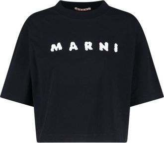 Marni Versatile Black T-Shirts With Clean Lines