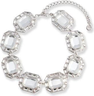 Self Portrait Maxi Kristallen Ketting - Dames - Kettingen - Grijs - ONE Size - Accessoires