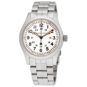 Hamilton Field Hand Wind White Dial Mens Watch H69529113