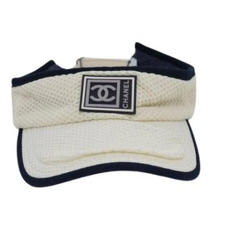 Chanel Vintage Accessories, unisex, White, ONE SIZE, Pre-owned Cotton Hat