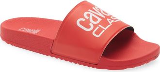 Roberto Cavalli Pool Slide Sandal in Red at Nordstrom Rack, Size 10