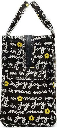 Marc Jacobs Text-Print Cotton Canvas Tote Bag - Black
