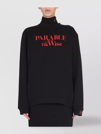 Raf Simons printed cotton crewneck sweatshirt
