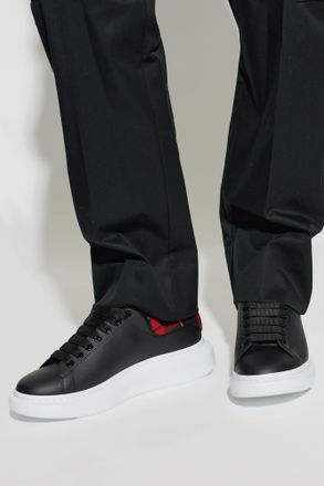 Alexander McQueen Leather Sports Shoes, Mens, Black