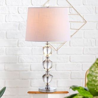 Jonathan Y Designs Cole Crystal LED Table Lamp in Clear at Nordstrom