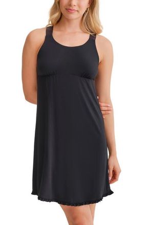 Fleur't Racerback Nightgown in Black at Nordstrom, Size Xx-Large