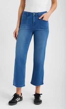 1822 Denim Better Butter High Waist Cropped Wide Leg Jeans in Khari at Nordstrom, Size 24