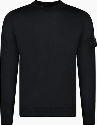 Stone Island Mens Stone Island RWS Wool Ghost Jumper Black - Size: 38