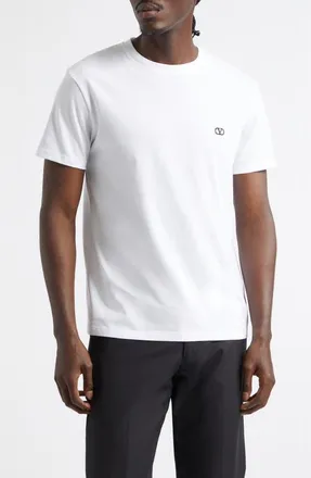 Valentino VLOGO Cotton T-Shirt in White at Nordstrom, Size X-Large