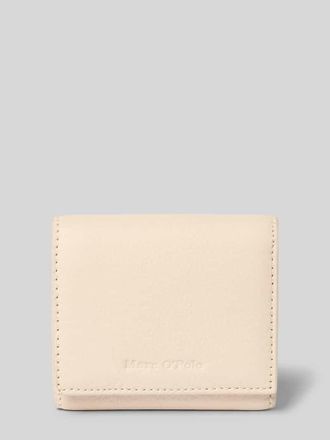 Marc O'Polo Portemonnaie aus echtem Rindsleder in Stein, Größe 1