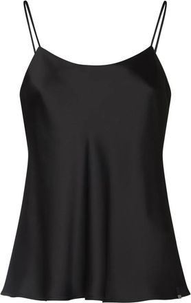 Herno Zwarte Top voor Stijlvolle Look - Dames - Tops zonder mouwen - Zwart - L - Tops