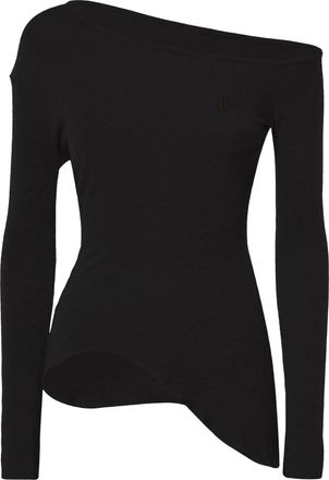 Vivienne Westwood Asymmetrical Off-Shoulder Long-Sleeve Top