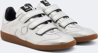 Isabel Marant Beth metallic leather sneakers