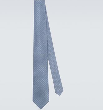 Brunello Cucinelli Corbata de jacquard de seda