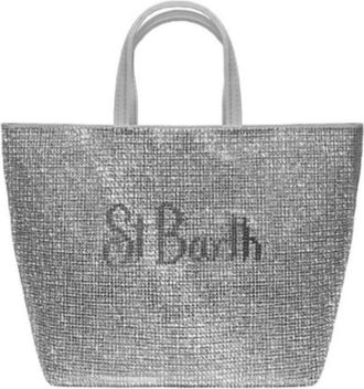Saint Barth Dames, Tassen, Grijs, Maat: ONE Size Satijn