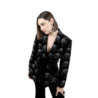 Twentyfourhaitch Dames, Jassen, Zwart, Maat: XS Leer