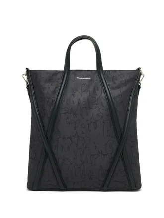 Alexander McQueen Black The Harness Shopper Bag