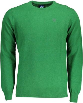 North Sails Mens Cashmere Crewneck Sweater - Dark Green Nylon - Size 3XL