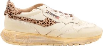 Autry Reelwind Low - Dames - Sneakers - Beige - 38 EU - Katoen - Schoenen