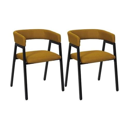 HOME DECO FACTORY Sessel „Helsinki“ – Skandinavisches Design, Gelb, 91x69x80 Cm