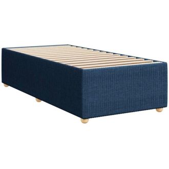 vidaXL Estructura De Cama Sin Colch&oacute;n Tela Azul 90x190 Cm Vidaxl