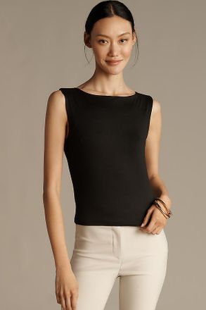 Maeve Sleeveless Printed Boat-Neck Tank Top