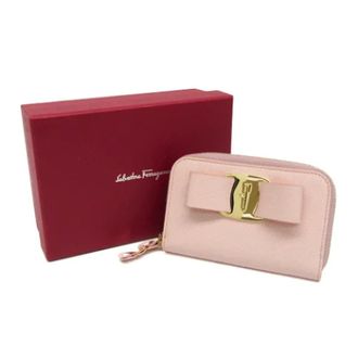 Ferragamo Pre-owned Wallets, female, Pink, Size: ONE SIZE Pre-owned Vara Iy-22D288 Card case