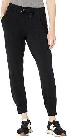Splendid Super Soft French Terry Jogger Womens Casual Pants Black : LG (Womens 10-12), Modal/Spandex/Terry